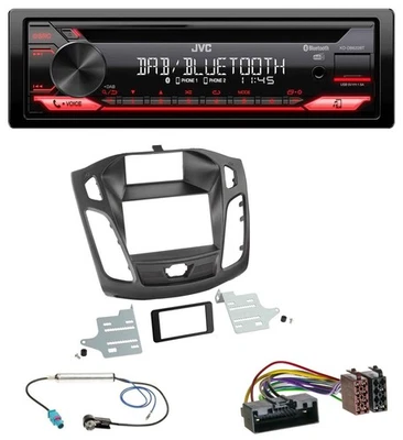 JVC CD DAB USB Bluetooth MP3 Autoradio für Ford Focus (DYB, 2011-2014) - Bild 1 von 4