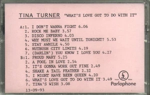 Tina Turner What's Love Got To Do With It cassette UK Parlophone 1993 - Picture 1 of 2