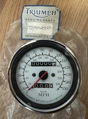 TRIUMPH SPEED TRIPLE T309 RP 900 750 SPEEDOMETER SPEEDO METER ODOMETER GAUGE - Image 1 of 4