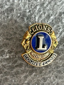 Vintage Lions International Counsellor Screw Back Pin - Picture 1 of 2