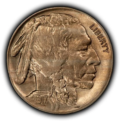 1917 5c Indian Head Buffalo Nickel - BU - SKU-Y6175 - Image 1 of 4