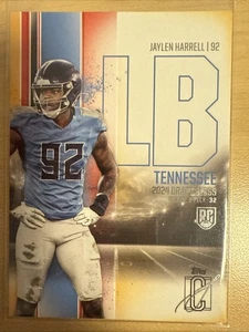 jaylen harrell Red And Yellow Parallel 2024 Topps Signature - Picture 1 of 4