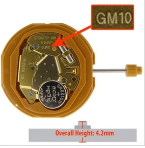 GENUINE MIYOTA GM10 WITH 6PM CALENDAR QUARTZ WATCH MOVEMENT (OUR REF REA) - Picture 1 of 1