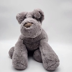Jellycat Large 16" Huggady Dog Grey Puppy Plush Stuffed Animal Retired - Picture 1 of 11