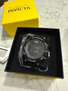 Invicta Herrenuhr Invicta Racing Digital schwarzes Gehäuse Polyurethanarmband - Bild 1 von 8
