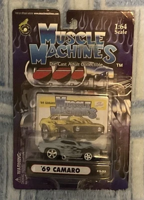 69 Camaro 02-22 * Muscle Machines 1 64 Die Cast Car nuevo en paquete sellado Foto 1 de 3