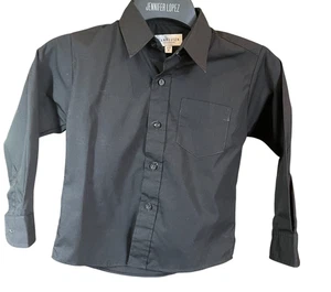 Camisa de vestir Van Heusen para niños 6 manga larga negra - Imagen 1 de 4