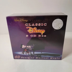NOS Vintage Classic Disney 5 CD Boxset 60 Jahre musikalische Magie neu & versiegelt PA - Bild 1 von 6