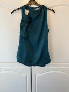 Karen Millen Green Emerald Silk Halter Neck Top Size UK 6 - Picture 1 of 13