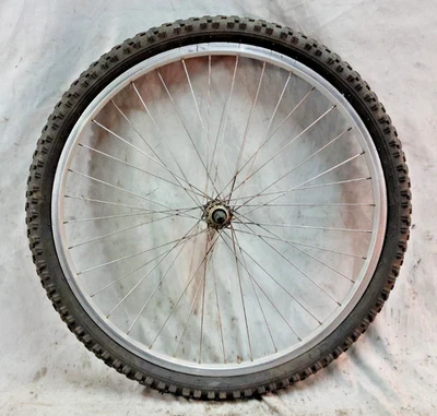 Araya VP-20 Front 26" MTB Bike Wheel Silver OLW100 Joytech Hub AV 559ISO Hybrid~ - Image 1 of 4