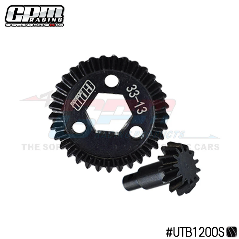 GPM Carbon Steel Front/Rear Bevel Gear 33-13 for AXIAL 1/18 UTB18 CAPRA RC - Image 1 of 1