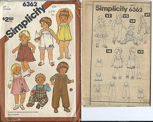 S 6362 Schnittmuster OVERALLS Pullover BUBBLE SUIT Sommerkleid UNGESCHNITTEN Nähen SÜSS Gr. 2 - Bild 1 von 1