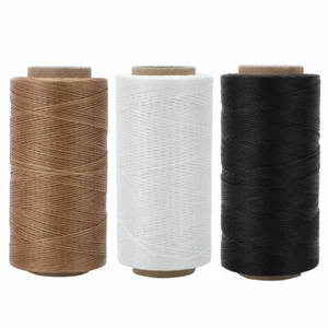 Heavy Duty Leather Sewing Waxed Thread Wax Cord String Hand Stitching Craft 150D - Picture 1 of 19