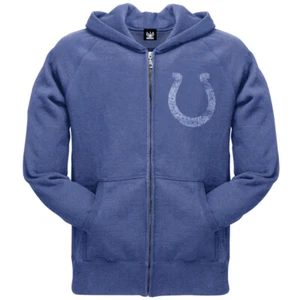 Indianapolis Colts - Vintage Logo Overdye Zip Hoodie - Picture 1 of 1