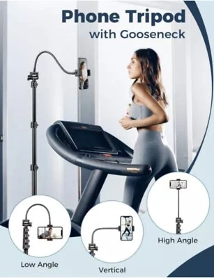 JOILCAN M10 Phone Tripod 63” 161cm Aluminum Extendable Camera Tripod iPhone (BN) - Image 1 of 4