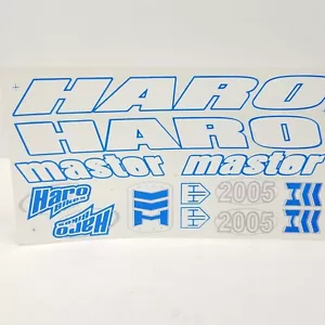 Haro Designs Master Decalcomanie Set Adesivi Telaio Ciclismo Blu Bianco BMX Freestyle - Foto 1 di 8