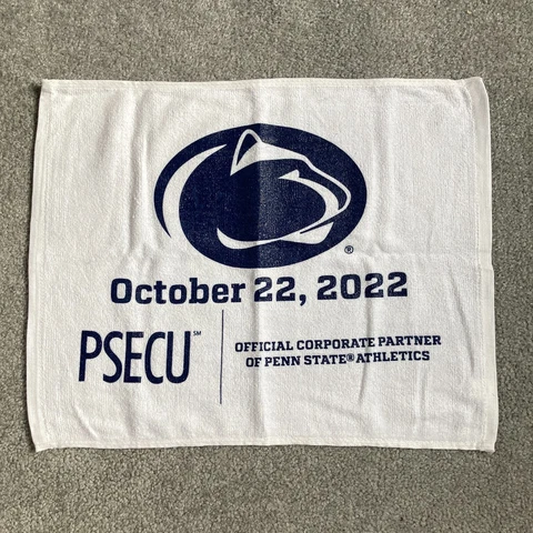 Penn State Football White Out Towel Giveaway Promo Swag October 22 2022 Tailgate Cover