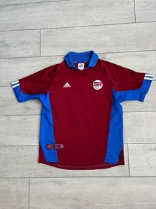 FC Servette Frei #9 Adidas Vintage 2001 Football Shirt Soccer Jersey Size Boys M - Picture 1 of 10