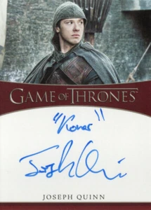 Game of Thrones Complete Series Vol 2 Auto Inscription Joseph Quinn as Koner - Picture 1 of 2