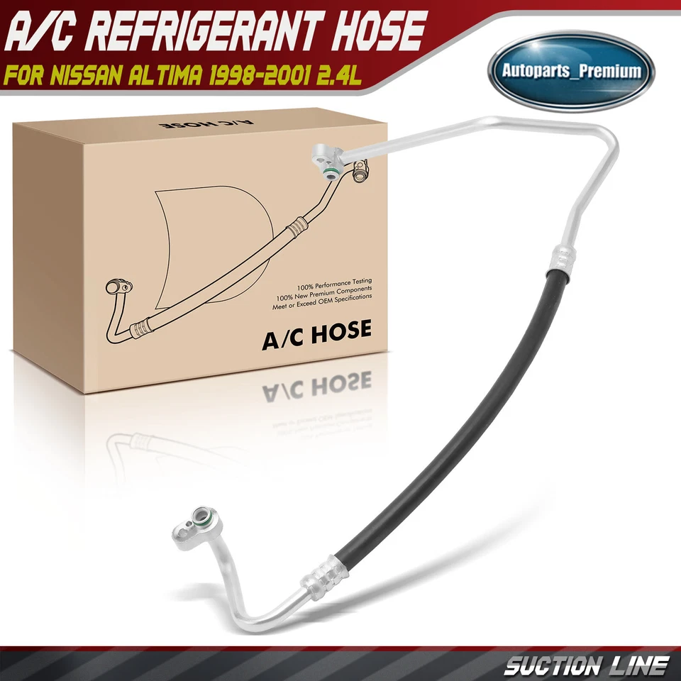 Manguera de línea de succión de refrigerador de aire acondicionado para Nissan Altima 1998-2001 2,4 L baja presión Foto 1 de 4