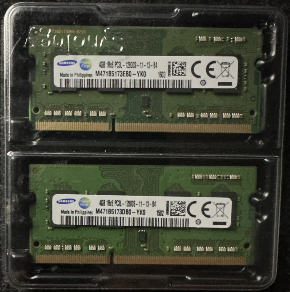 Samsung 8GB (2x4GB) PC3-12800 (DDR3-1600) Memory (M471B5173EB0-YK0) - Image 1 of 1