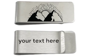 Stainless Steel CUSTOM LASER PERSONALIZED engraved MONY CLIP. - Picture 1 of 5