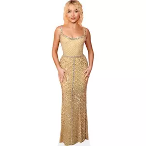 Sabrina Carpenter (Gold Dress) Life Size Cutout - Picture 1 of 7