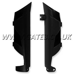 KTM 530EXC 2008-2011 EXC 530 Black Polisport Plastic Front Lower Fork Guards - Picture 1 of 1