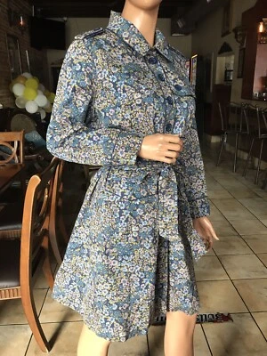 anthropologie elevenses 蓝色花卉 Galjevica Petite 10 — 第 1/4 张图片