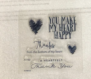 Close To My Heart #A1192 "Happy Heart Sentiments" Herzen Sprüche Worte Liebe - Bild 1 von 2