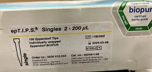 eppendorf eptips singles 2-200uL tips 100pcs #022491148 - Picture 1 of 2