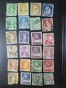 Switzerland 24 Stamps Between 1900 1924 - Picture 1 of 1