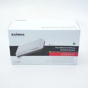 NEW Edimax ES-3208P 8 Ports Fast Desktop Ethernet Switch White - Picture 1 of 1