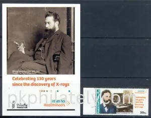7A- Pakistan 2025. 130 Jahre nach der Entdeckung der Röntgenstrahlen. Wilhelm Conrad Roent - Bild 1 von 1