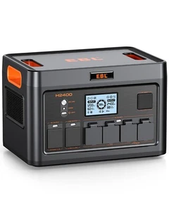 EBL Solar 2400W Portable Power Station Battery LiFePO4 for Outdoor  Camping, RV - Picture 1 of 6