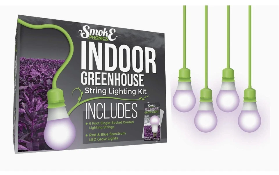 SmokePhonics Indoor Red & Blue Spectrum 6Ft Corded LED Lighting - Image 1 of 4