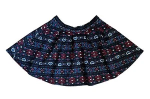 Abercrombie & Fitch Kids Skirt Girl's Heart, Diamond Pleated Stretch Size 13/14 - Picture 1 of 9