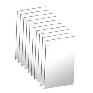 10Pcs Acrylic Mirror Tiles, 4'' x 6'' x 0.07'' Mirror Sheets for 4" x 6" 10Pcs - Picture 1 of 8
