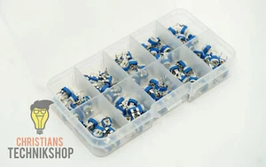 Trimpot Potentiometer Set 500Ohm bis 1m Ohm 100 Stück RM065 Horizontal Carbon - Bild 1 von 3