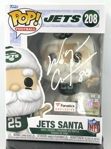 Wayne Chrebet firmato New York Jets 'SANTA' Funko Pop #208 Cert A601025 quasi nuovo/come nuovo - Foto 1 di 10