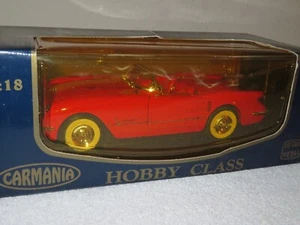 HOBBY CLASS 1954 CORVETTE RED 1:18 MIRA SOLIDO OPENING HOOD DOORS & TRUNK - Picture 1 of 8