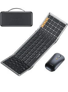 ProtoArc Foldable Keyboard and Mouse, XKM01 for Business and Travel - Space Gray - Afbeelding 1 van 8