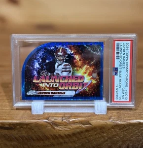 2024 Topps Jayden Daniel’s Launched Into Orbit Rookie Blue Moon #/99 PSA 10 💎 - Picture 1 of 6