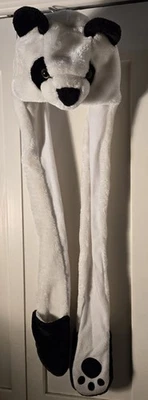 Sombrero de oso panda sin marca con guantes Foto 1 de 2