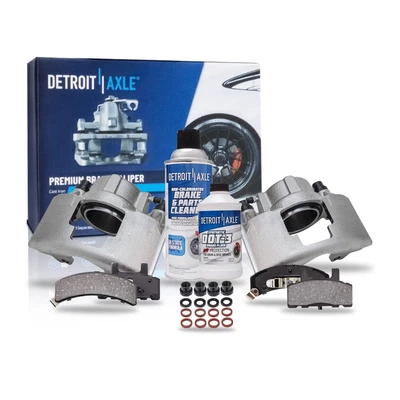 Detroit Axle Front Disc Calipers & Brake Pads for Chevy GMC K1500 K2500 E - Image 1 of 4
