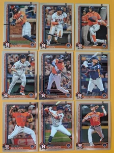 2025 Topps Chrome Baseball Team Set 9 Houston Astros Jose Altuve Jeremy Pena - Picture 1 of 4