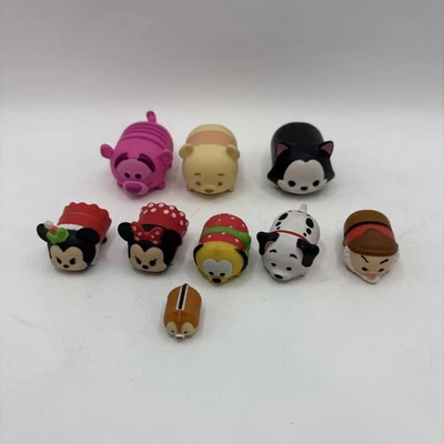 Disney Tsum Tsum Vinyl Figures Mixed Lot Of 9 Figures Christmas Mickey Minnie ++ - Image 1 of 4