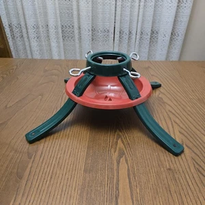 Classic Metal Christmas Tree Stand 4 Leg Quadpod Water Basin Heavy Duty Retro - Picture 1 of 13
