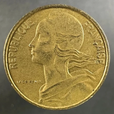 1965 França 10 centavos – Detalhe bem usado - Imagem 1 de 4