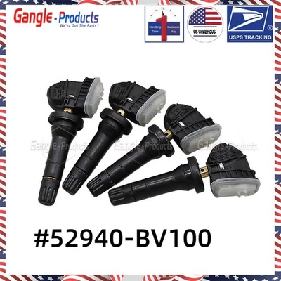 For Kia EV6 Sportage Sonet TPMS Sensor 4 Piece Tire Valve 52940-BV100 - Image 1 of 4